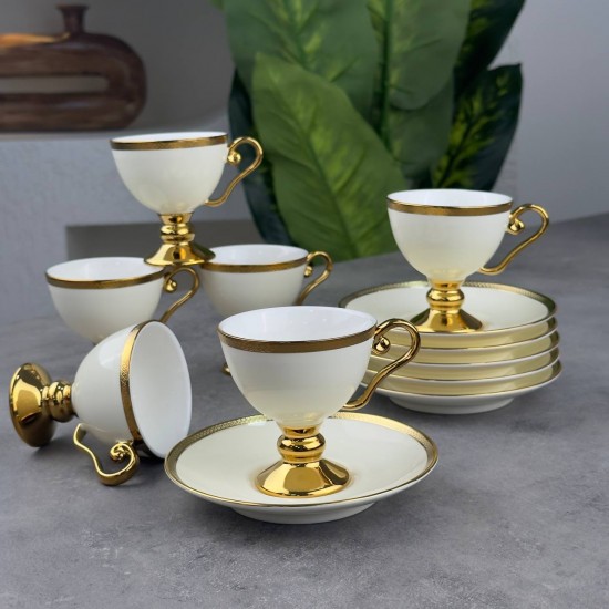 ACAR THELMA GOLD 6 LI KAHVE FİNCAN TAKIMI HXF-06550/6