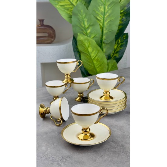 ACAR THELMA GOLD 6 LI KAHVE FİNCAN TAKIMI HXF-06550/6