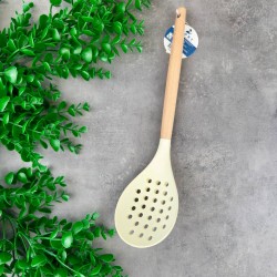 BAMBU SAPLI SİLİKON KEVGİR