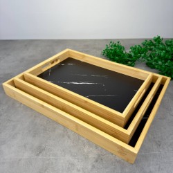 BAMBU TEPSİ KÜÇÜK BOY 23X35CM