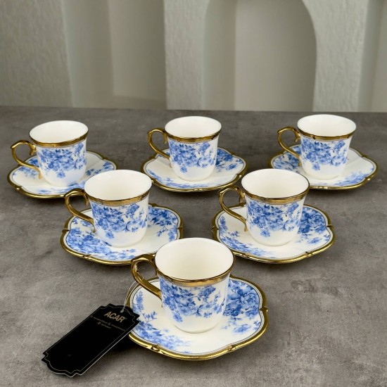 BLUEBELL 6 LI KAHVE FİNCAN TAKIMI HXF-06857/6 BLUEBELL 6 LI KAHVE FİNCAN TAKIMI HXF-06857/6