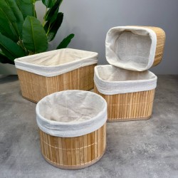 İVORY BAMBOO 4 PARÇA ORGANİZER