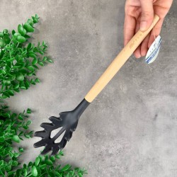 İVORY BAMBU SAPLI SİLİKON SALATA KAŞIK