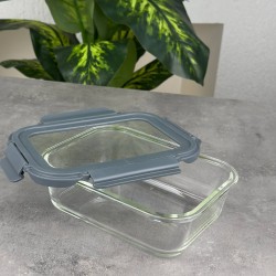 KİLİTLİ CAM KAPAKLI SAKLAMA KABI 1000 ML