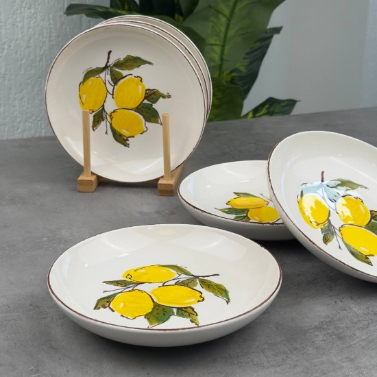 KOSOVA LİMON YEMEK TABAĞI ORGANİK(22CM) LMN-0003