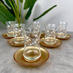 LAV LİFE BEYAZ ÇİÇEK ÇAY SETİ