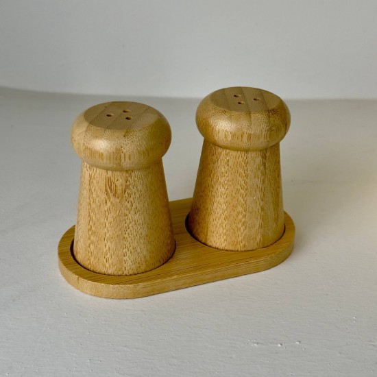 MANGO HOME BAMBU TUZLUK 2 Lİ SET STANDLI 