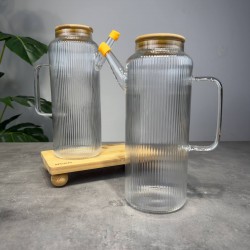 MİEN 1000 ML BAMBU KAPAKLI YAĞDANLIK