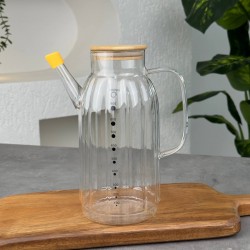 MİEN 1000ML BAMBU KAPAKLI YAĞDANLIK