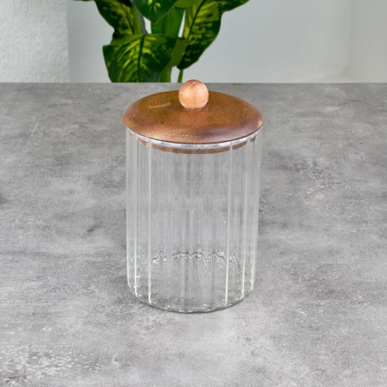 MİEN 1150ML AKASYA KAPAKLI LINE CAM KAVANOZ E/7 BOR-085