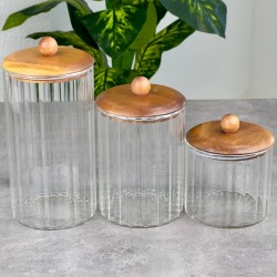 MİEN 1550ML AKASYA KAPAKLI LINE CAM KAVANOZ E/11 BOR-086