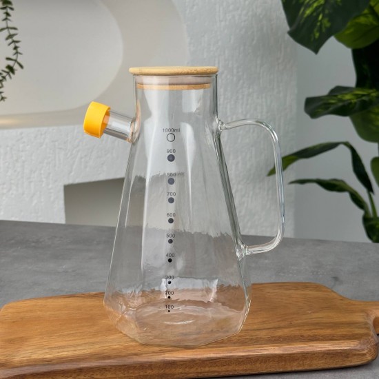 MİEN 1 L BAMBU KAPAKLI YAĞDANLIK GLA-012