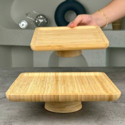 MİEN 20 CM BAMBU KARE SUNUMLUK