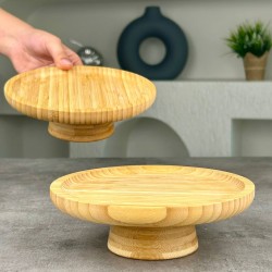 MİEN 20 CM BAMBU YUVARLAK SUNUMLUK