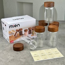 MİEN 300ML 6 LI STROKKA CAM BAHARATLIK SETİ L/13 MİEN-70913