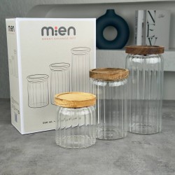 MİEN 500ML-700ML-1000ML BOROSİLİKAT CAM KAVANOZ G12 BOR-008
