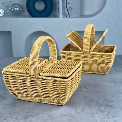 MİEN DİKDÖRTGEN RATTAN KULPLU ÇANTA B2 GM6056