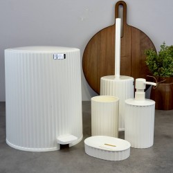 OKYANUS 5Lİ BANYO SETİ BEYAZ 