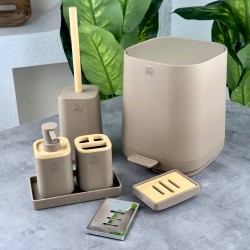 PAÇİ-ANNA KAHVERENGİ BANYO SETİ