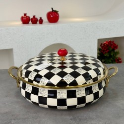 PAÇİ DAMA DESEN 26 CM KARNIYARIK TENCERE