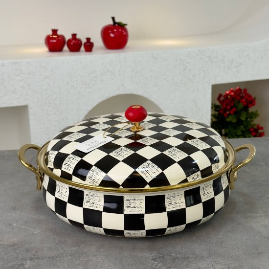PAÇİ DAMA DESEN 26 CM KARNIYARIK TENCERE