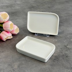 PAÇİ-LİLİAN BEYAZ 15 CM DİKDÖRTGEN SERVİS