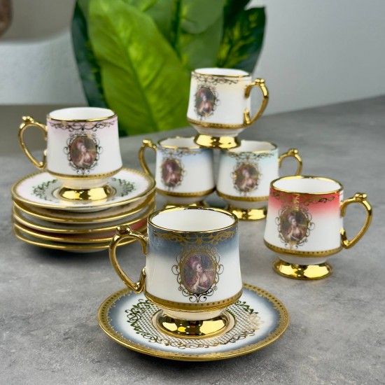 PAÇİ-MADONNA 6 LI KAHVE FİNCANI