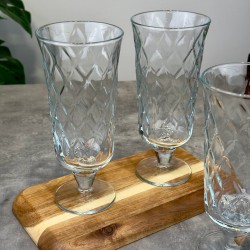 PAŞA BAHÇE 4 LÜ LEAFY AYAKLI KOKTEYL KADEH 445 CC