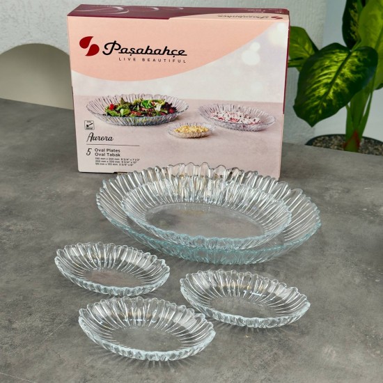 PAŞABAHÇE AURORA 5 Lİ TABAK SETİ