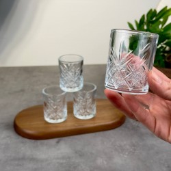 PAŞABAHÇE TIMELESS 4'LÜ KAHVE YANI SU BARDAĞI  