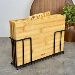PEROTTİ RİNO 4'LÜ METAL STANDLI KESME TAHTASI