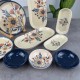 SERAMİK 13 PRÇ MAVİ VINTAGE KAHVALTI TAKIMI