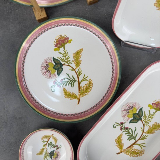 SERAMİK 13 PRÇ PEMBE MODERN KAHVALTI TKM