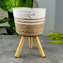 SEVER HOME AYAKLI HASIR SAKSI SEPETİ M CX26598