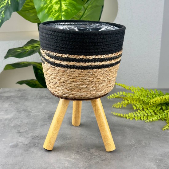 SEVER HOME AYAKLI HASIR SAKSI SEPETİ M SVR-CX26576