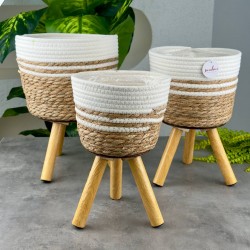 SEVER HOME AYAKLI HASIR SAKSI SEPETİ SVR-CX26598