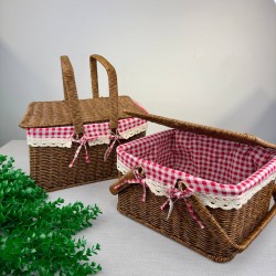 SEVER RATTAN PİKNİK SEPETİ KÜÇÜK