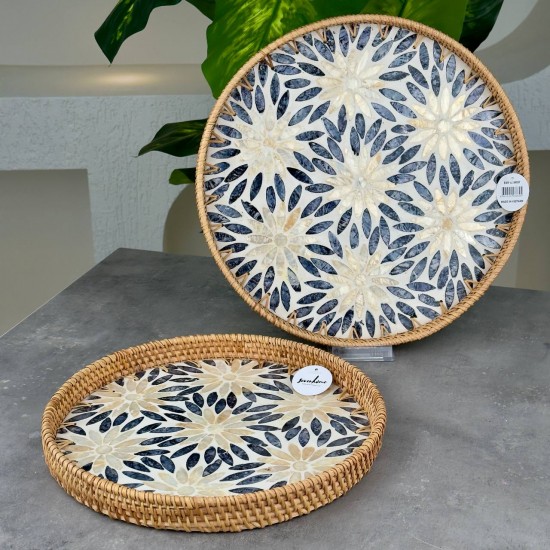 SEVERHOME RATTAN SEDEFLİ TEPSİ KÜÇÜK