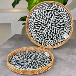 SEVERHOME RATTAN SEDEFLİ TEPSİ KÜÇÜK