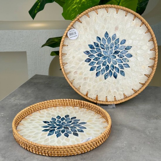 SEVERHOME RATTAN SEDEFLİ TEPSİ KÜÇÜK