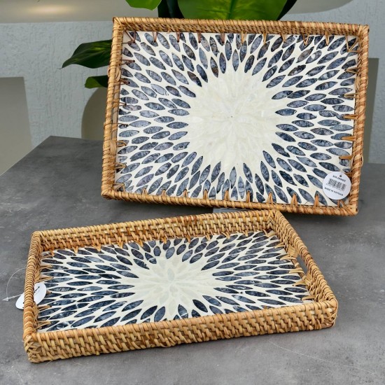 SEVERHOME RATTANSEDEFLİ TEPSİ KÜÇÜK