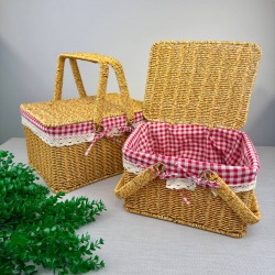 SEVER RATTAN PİKNİK SEPETİ KÜÇÜK