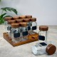 TUTKU AHŞAP STAND 12 Lİ CAM BAHARATLIK 120 ML TUTKU AHŞAP STAND 12 Lİ CAM BAHARATLIK 120 ML