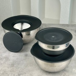 VİVALDİ 3 LÜ ÇELİK KARIŞTIRMA KABI 16-20-24 CM